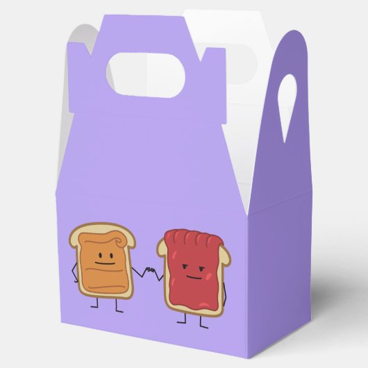 Peanut Butter en Jelly Fist Bump Vrienden toast Bedankdoosjes (Geopend)
