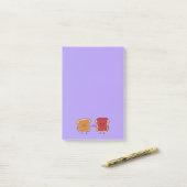 Peanut Butter en Jelly Fist Bump Vrienden toast Post-it® Notes (Op bureau)