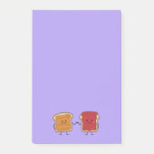 Peanut Butter en Jelly Fist Bump Vrienden toast Post-it® Notes (Voorkant)