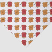 Peanut Butter en Jelly Fist Bump Vrienden toast Tissuepapier (Detail)