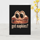 Peanut Butter en Jelly hebben Napkins? Kaart (Gele Bloem)