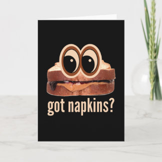 Peanut Butter en Jelly hebben Napkins? Kaart