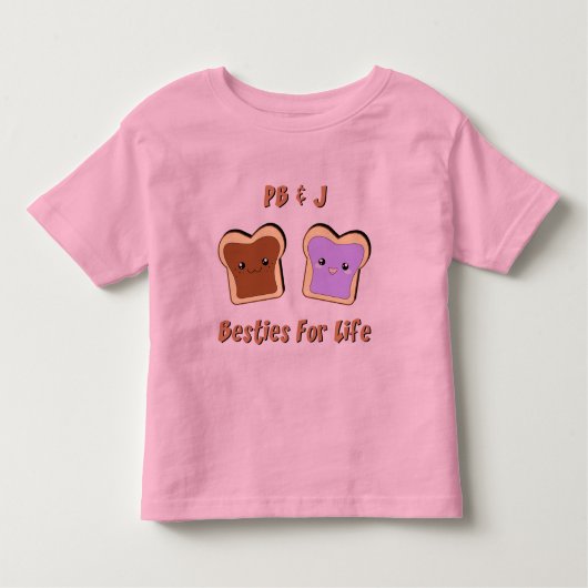 Peanut Butter en Jelly Kinder Shirts (Voorkant)