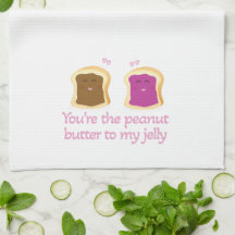 Peanut Butter en Jelly Kitchen Towel