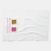 Peanut Butter en Jelly Kitchen Towel Theedoek (Horizontaal)