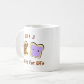 Peanut Butter en Jelly Koffiemok (Voorkant links)