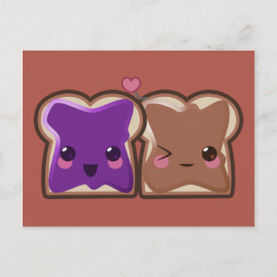 Peanut Butter en Jelly Love Briefkaart