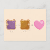 Peanut Butter en Jelly Love Briefkaarten (Voorkant)