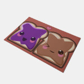 Peanut Butter en Jelly Love Deurmat (Schuin)