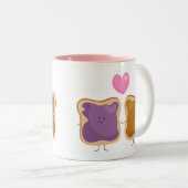 Peanut Butter en Jelly Love Mok (Voorkant rechts)