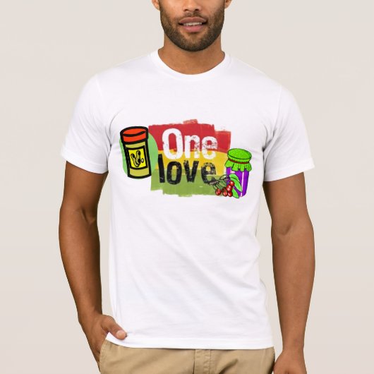 Peanut Butter en Jelly Love T-shirt (Voorkant)
