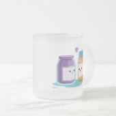 Peanut Butter en Jelly Matglas Koffiemok (Voorkant rechts)