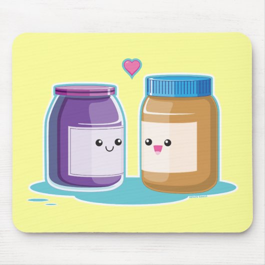 Peanut Butter en Jelly Muismat (Voorkant)