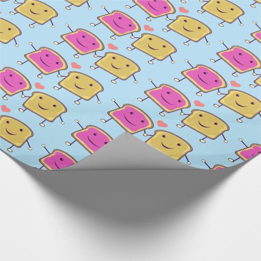 Peanut Butter en Jelly Pals Cadeaupapier (Hoek)