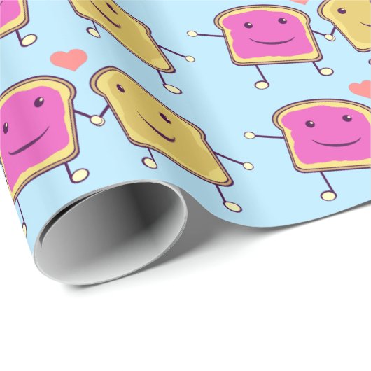 Peanut Butter en Jelly Pals Cadeaupapier (Rol Hoek)