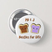 Peanut Butter en Jelly Ronde Button 5,7 Cm (Voorkant /achterkant)