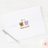 Peanut Butter en Jelly Ronde Sticker (Envelop)