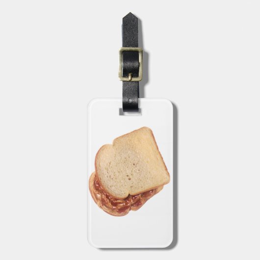 Peanut Butter en Jelly Sandwich Bagagelabel (Voorkant verticaal)