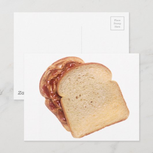 Peanut Butter en Jelly Sandwich Briefkaart (Voorkant / Achterkant)