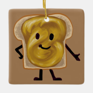 Peanut Butter en Jelly Sandwich Buddies Keramisch Ornament