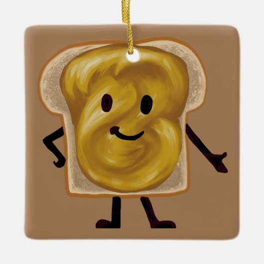 Peanut Butter en Jelly Sandwich Buddies Keramisch Ornament (Voorkant)
