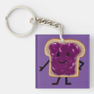 Peanut Butter en Jelly Sandwich Buddies Sleutelhanger
