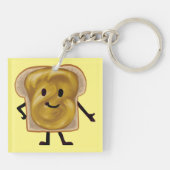 Peanut Butter en Jelly Sandwich Buddies Sleutelhanger (Achterkant)