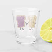 Peanut Butter en Jelly Sandwich Buddy Shot Glas (Achterkant)