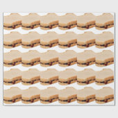 Peanut Butter en Jelly Sandwich Cadeaupapier (Vlak)