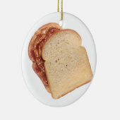 Peanut Butter en Jelly Sandwich Keramisch Ornament (Rechts)