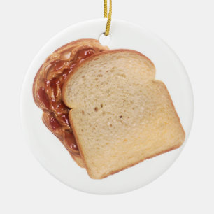 Peanut Butter en Jelly Sandwich Keramisch Ornament