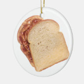 Peanut Butter en Jelly Sandwich Keramisch Ornament (Links)
