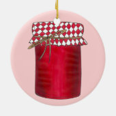 Peanut Butter en Jelly Sandwich Lunchtime Foodie Keramisch Ornament (Achterkant)