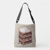 Peanut Butter en Jelly Sandwiches Crossbody Tas (Voorkant)