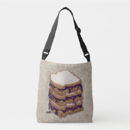 Peanut Butter en Jelly Sandwiches Crossbody Tas
