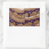 Peanut Butter en Jelly Sandwiches Rechthoekige Sticker (Tas)