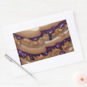 Peanut Butter en Jelly Sandwiches Rechthoekige Sticker (Envelop)