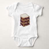 Peanut Butter en Jelly Sandwiches Romper (Voorkant)