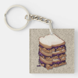 Peanut Butter en Jelly Sandwiches Sleutelhanger