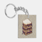 Peanut Butter en Jelly Sandwiches Sleutelhanger (Voorkant Links)