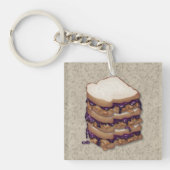 Peanut Butter en Jelly Sandwiches Sleutelhanger (Voorkant)