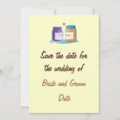 Peanut Butter en Jelly Save The Date (Achterkant)