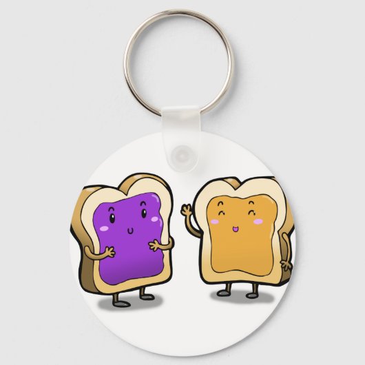 Peanut Butter en Jelly Sleutelhanger (Voorkant)