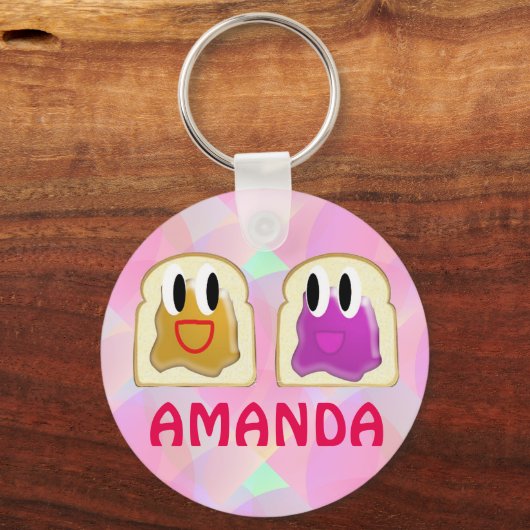 Peanut Butter en Jelly Sleutelhanger (Voorkant)