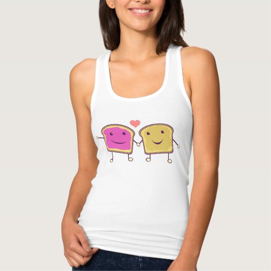 Peanut Butter en Jelly Tanktop (Voorkant)