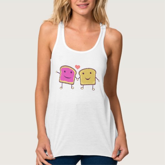 Peanut Butter en Jelly Tanktop (Voorkant)