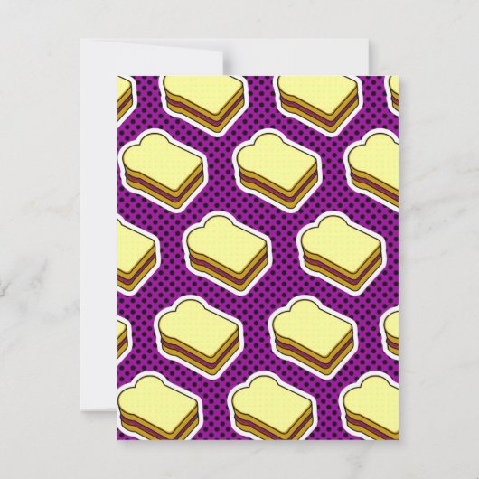 Peanut Butter en Jelly Th-Grape Jelly Kaart (Achterkant)