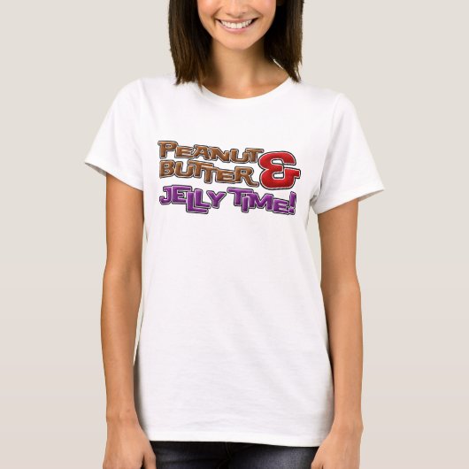 Peanut Butter en Jelly Time. T-shirt (Voorkant)
