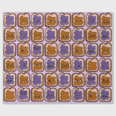Peanut Butter en Jelly Wrapping Paper Cadeaupapier (Vlak)