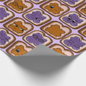 Peanut Butter en Jelly Wrapping Paper Cadeaupapier (Hoek)